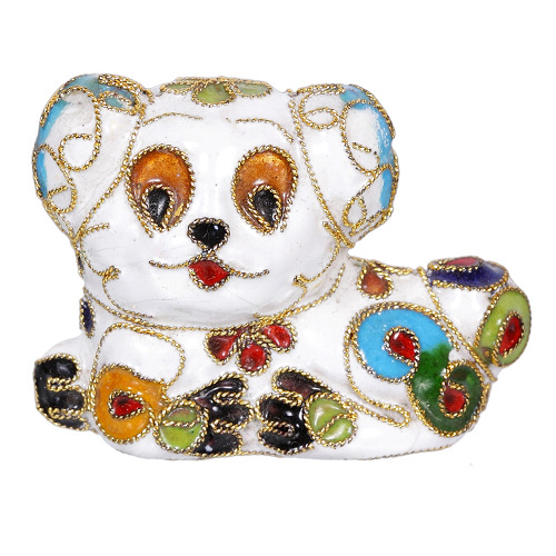 Hund S, Deko, Ziergegenstände, Cloisonne Emaille, Tierfigur,6274 - zum Schließen ins Bild klicken